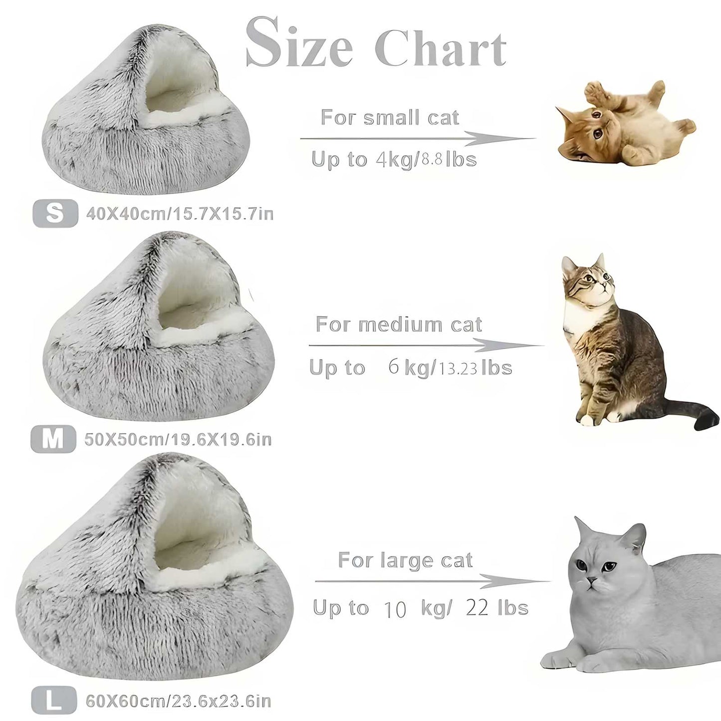 SoloPatra Winter Plush Pet Cat Bed